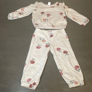 Carter’s Girl 2-piece Apple Sweater and Pants